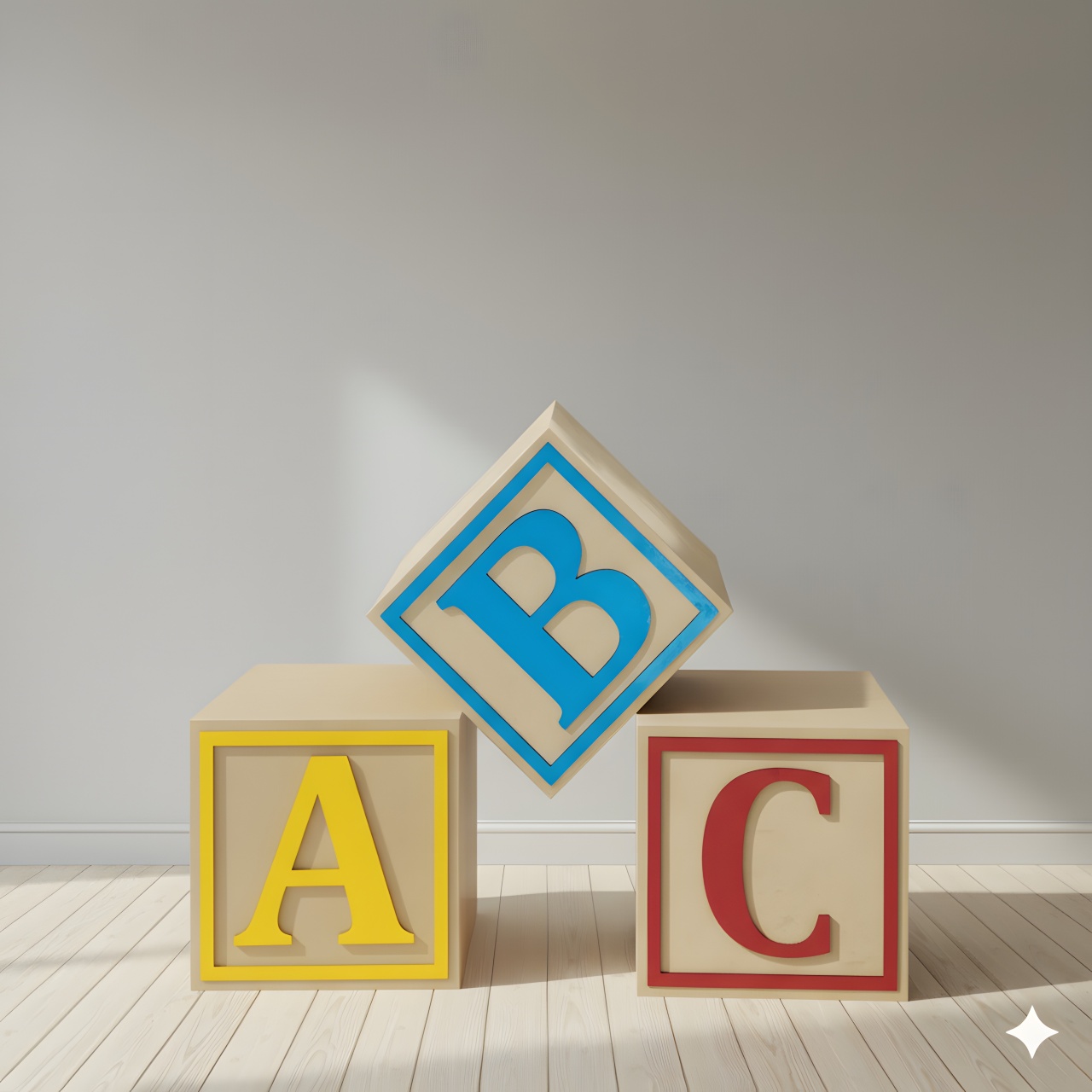 Cubos Abc 30X30Cm - ThauDecor