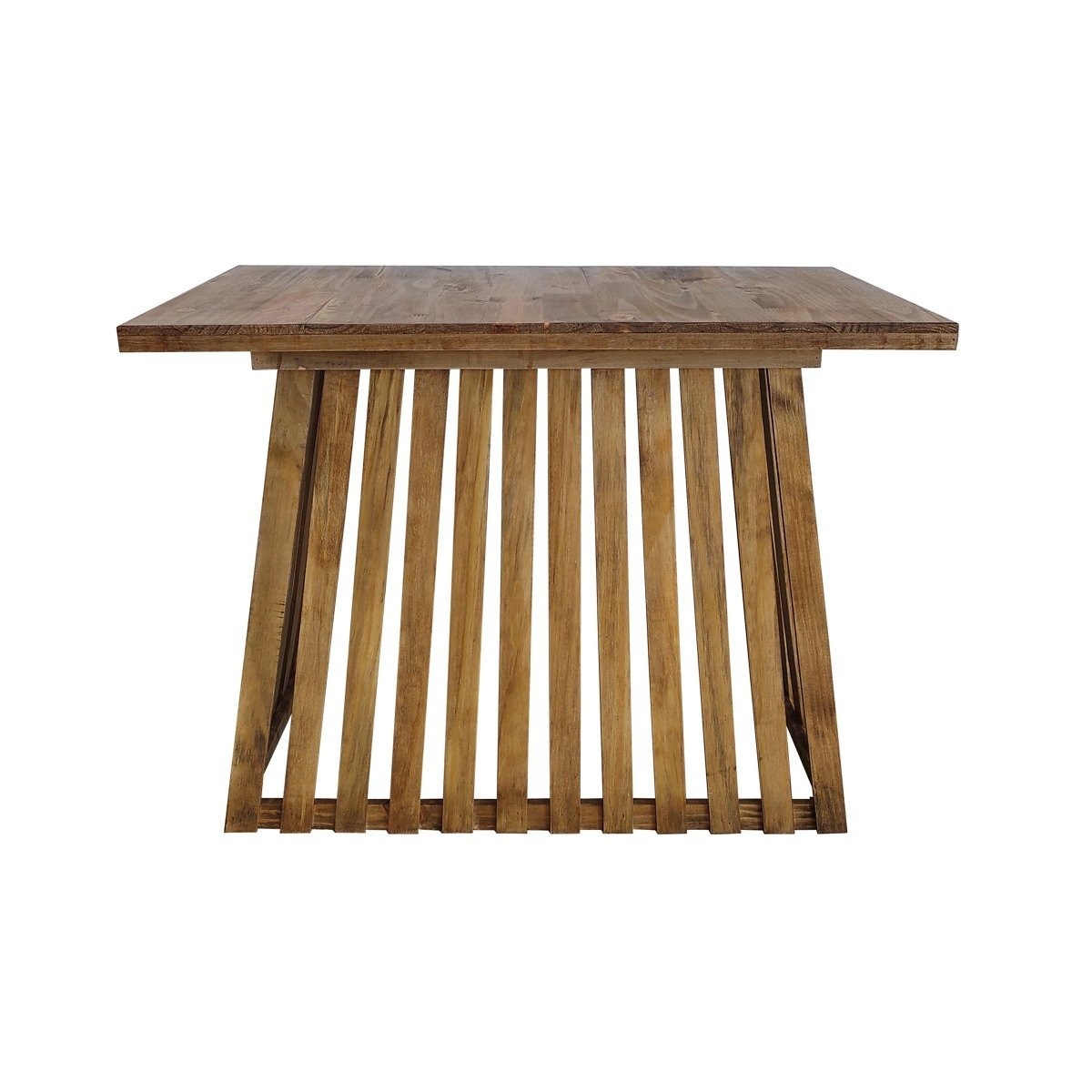 Mesa Ripada Em Madeira - ThauDecor