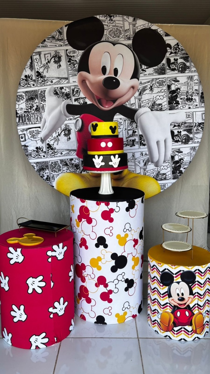 Kit Prata - Mickey Mouse  - Festou