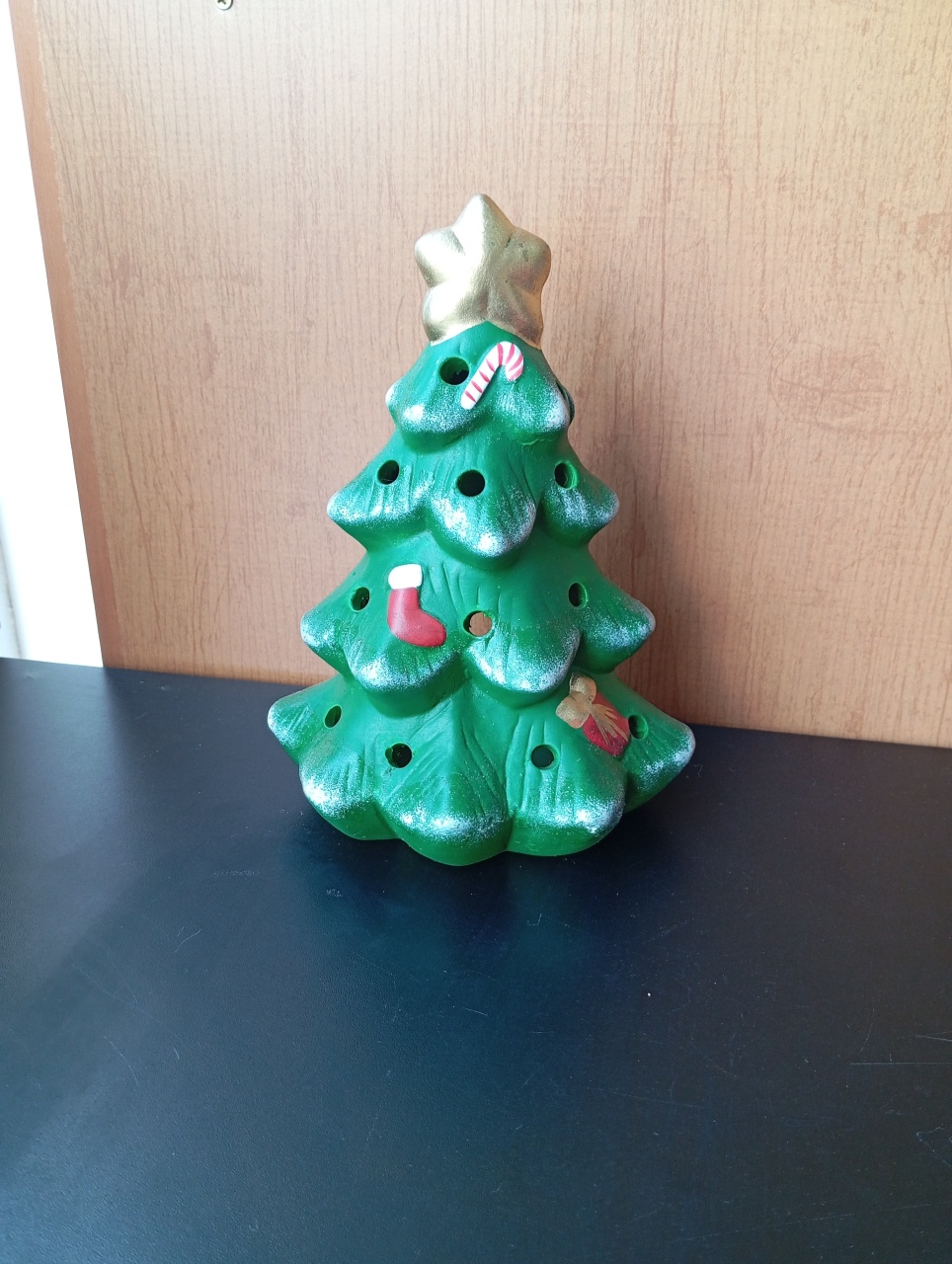 Arvore de Natal Cerâmica Verde Escuro - Decoração - Festou