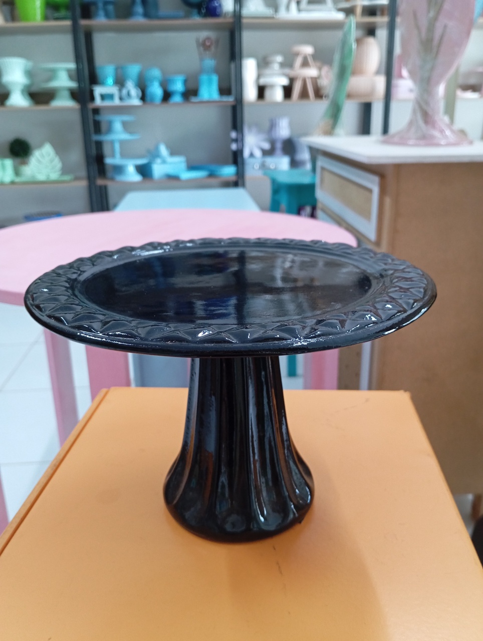 Boleira Cerâmica M - Preto - Festou
