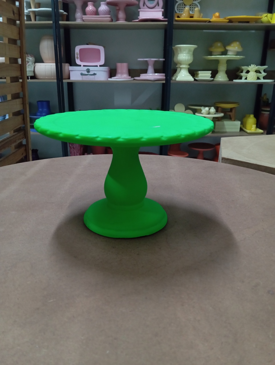 Boleira Cerâmica G - Neon Verde  - Festou