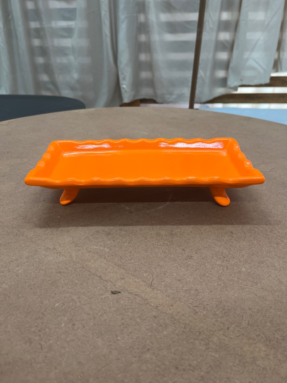Doceira Retangular Com Pé - Neon Laranja - Festou