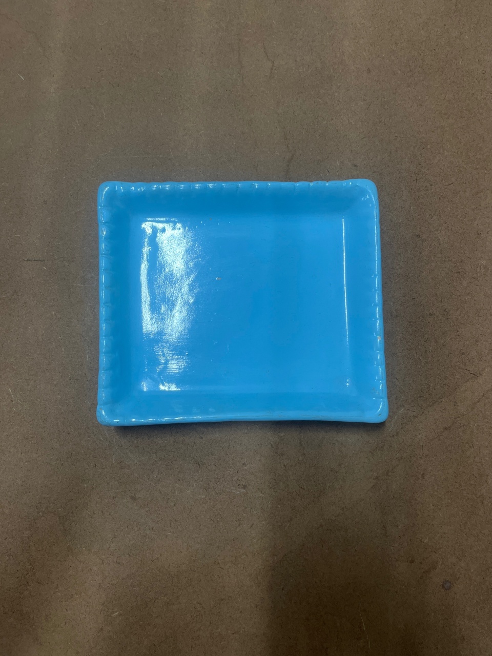 Doceira Quadrada  M - Azul Ciano - Festou