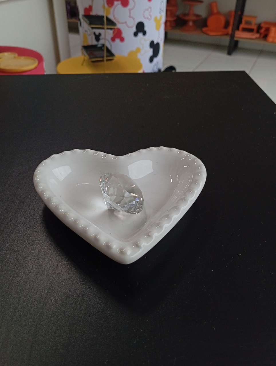 Coração Com Diamante - Decoração  - Festou