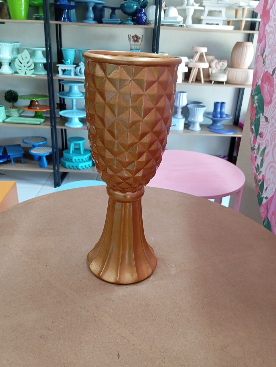 Vaso Copo Diamante Gg - Cobre  - Festou
