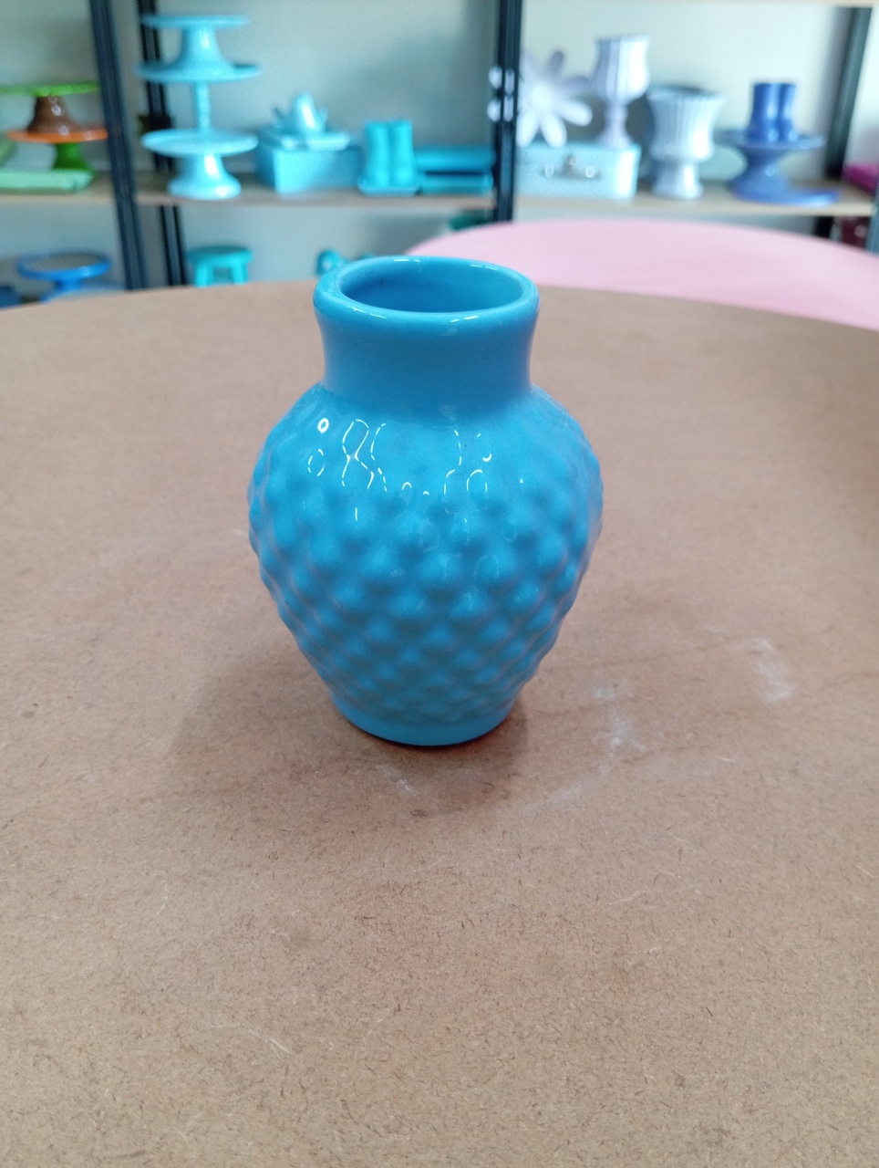 Mini Vaso Bolinha - Azul Ciano  - Festou