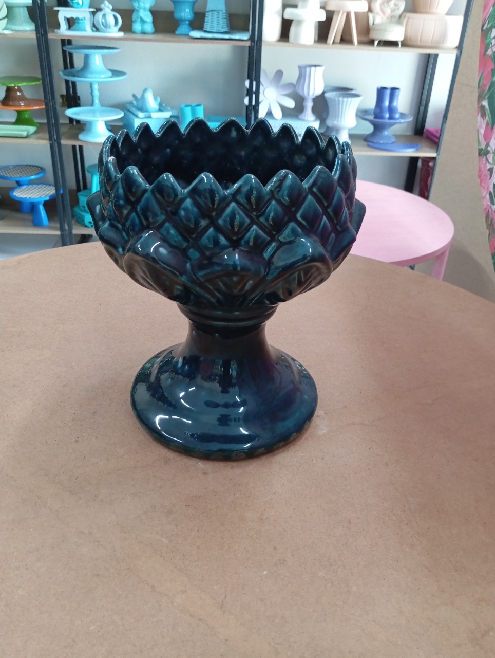 Vaso Pinha G - Verde Marinho  - Festou