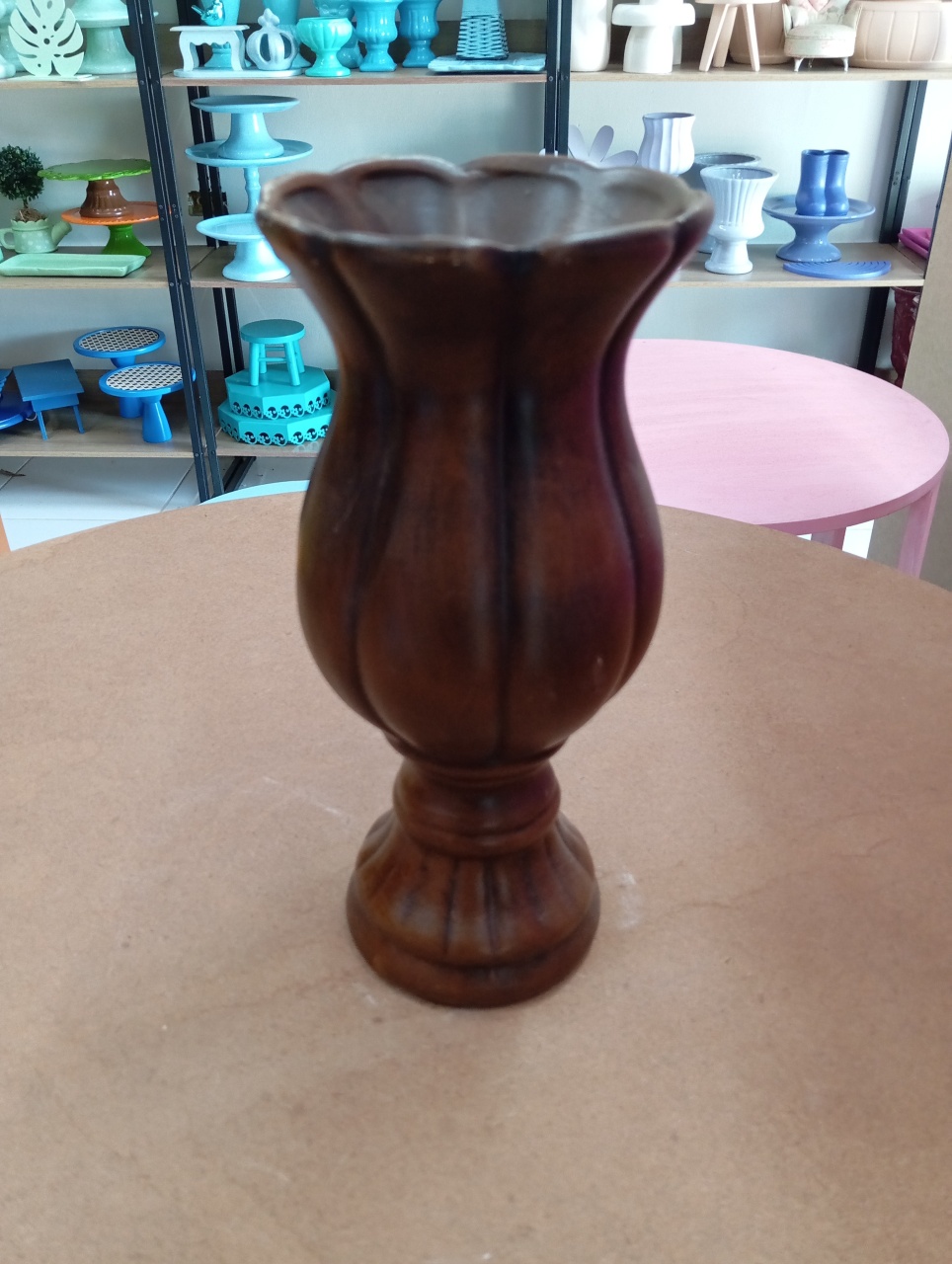 Vaso Pérola G - Marrom - Festou