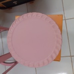 Boleira Cerâmica M - Rosa Fosco - imagem 2