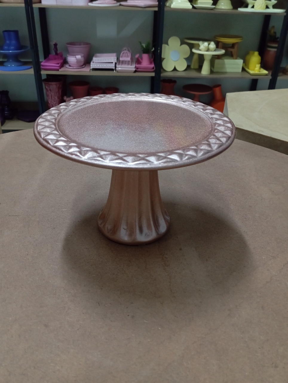 Boleira Cerâmica M - Bronze Rosado  - Festou
