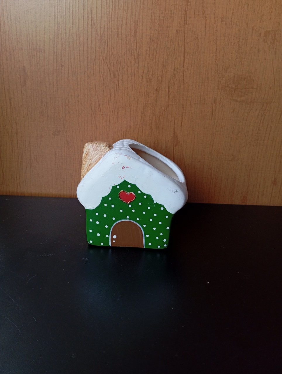 Mini Casa Do Papai Noel de Cerâmica - Decoração  - Festou