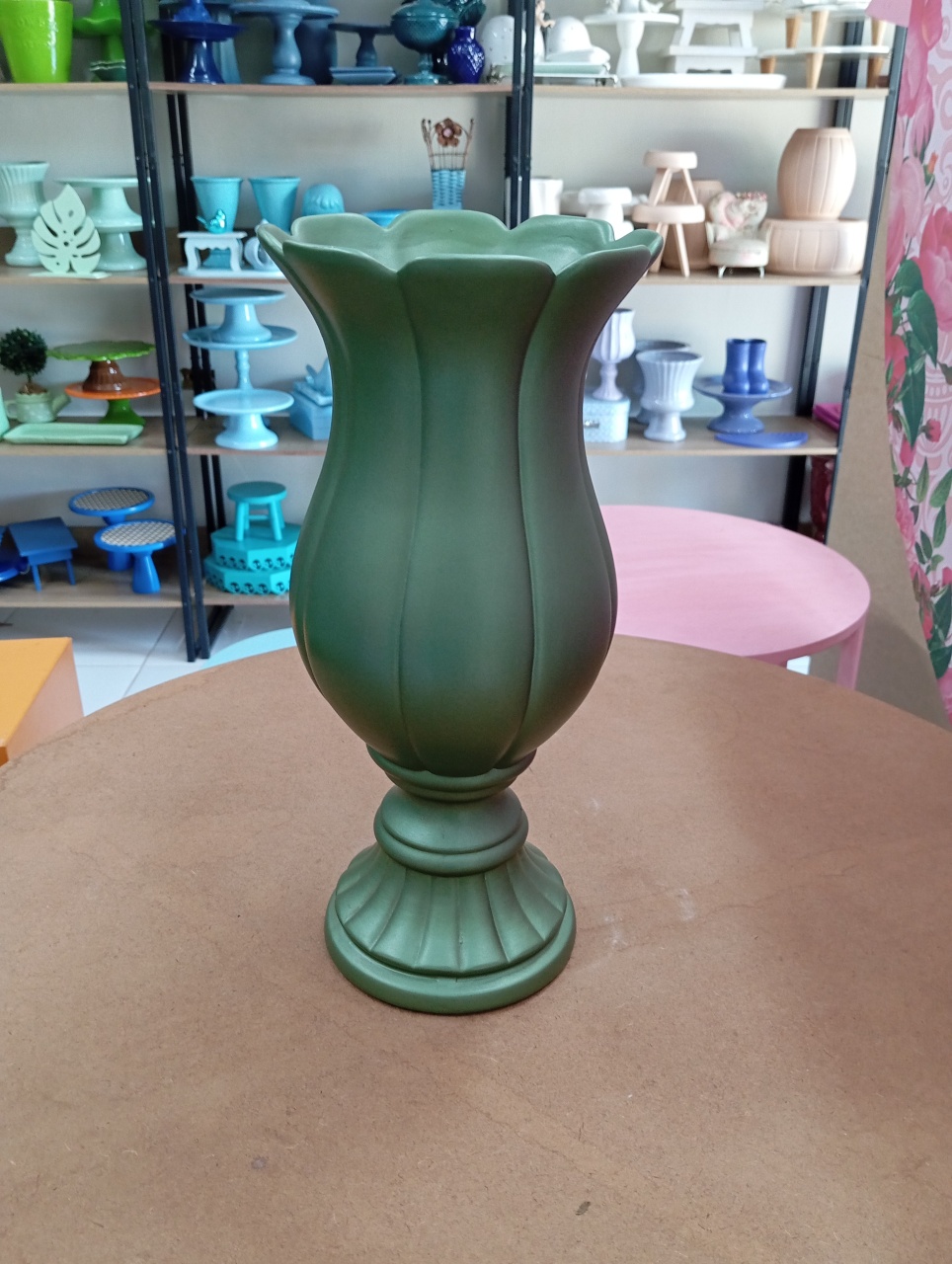 Vaso Pérola Gg - Verde Fosco  - Festou