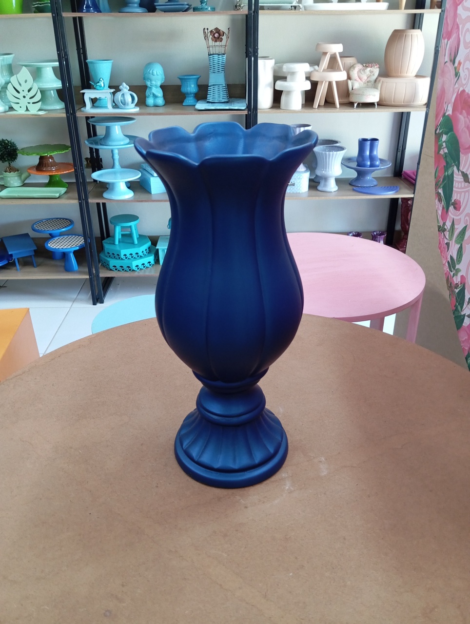 Vaso Pérola Gg - Azul Fosco  - Festou