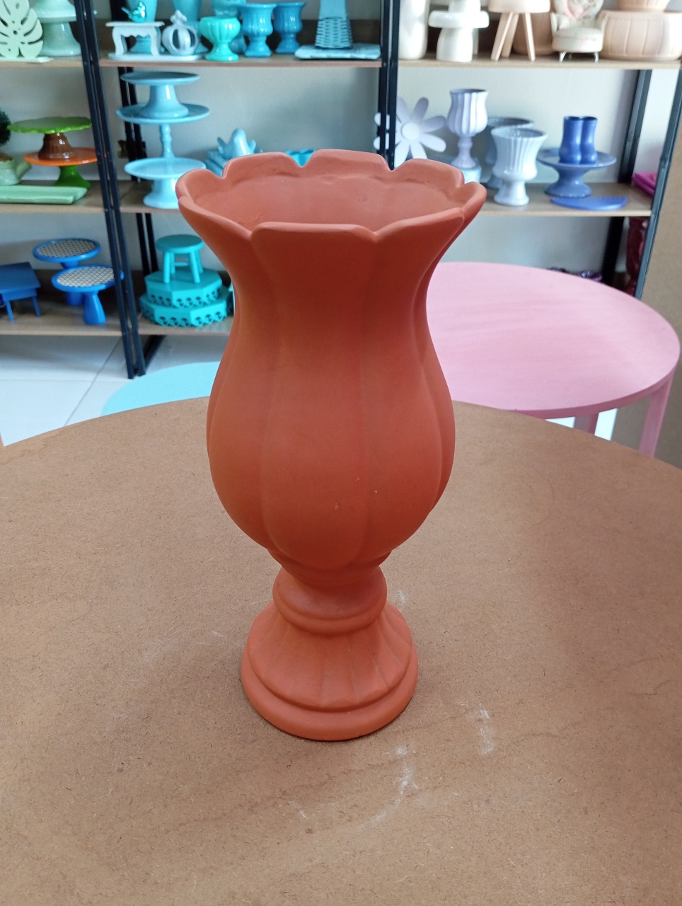 Vaso Pérola G - Terracota  - Festou