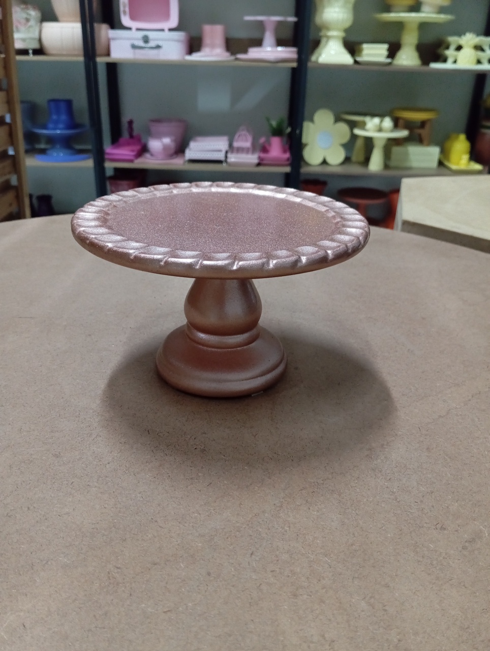 Boleira Cerâmica P - Bronze Rosado  - Festou