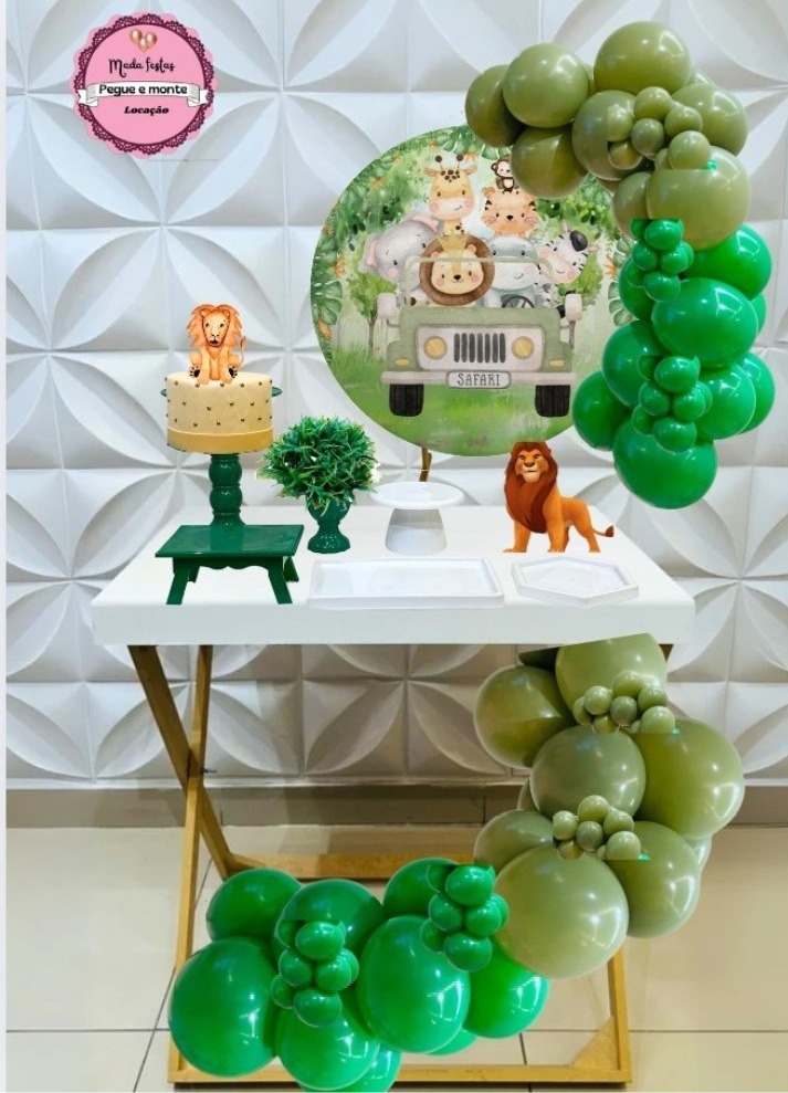 Mini Kit Safári 🙊🦓🦁 - Mada festa pegue monte locação 