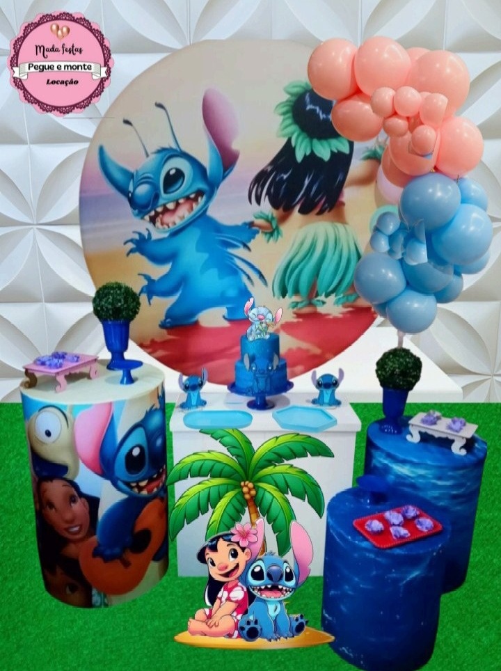 Kit Pegue Monte Stitch ( G ) - Mada festa pegue monte locação 