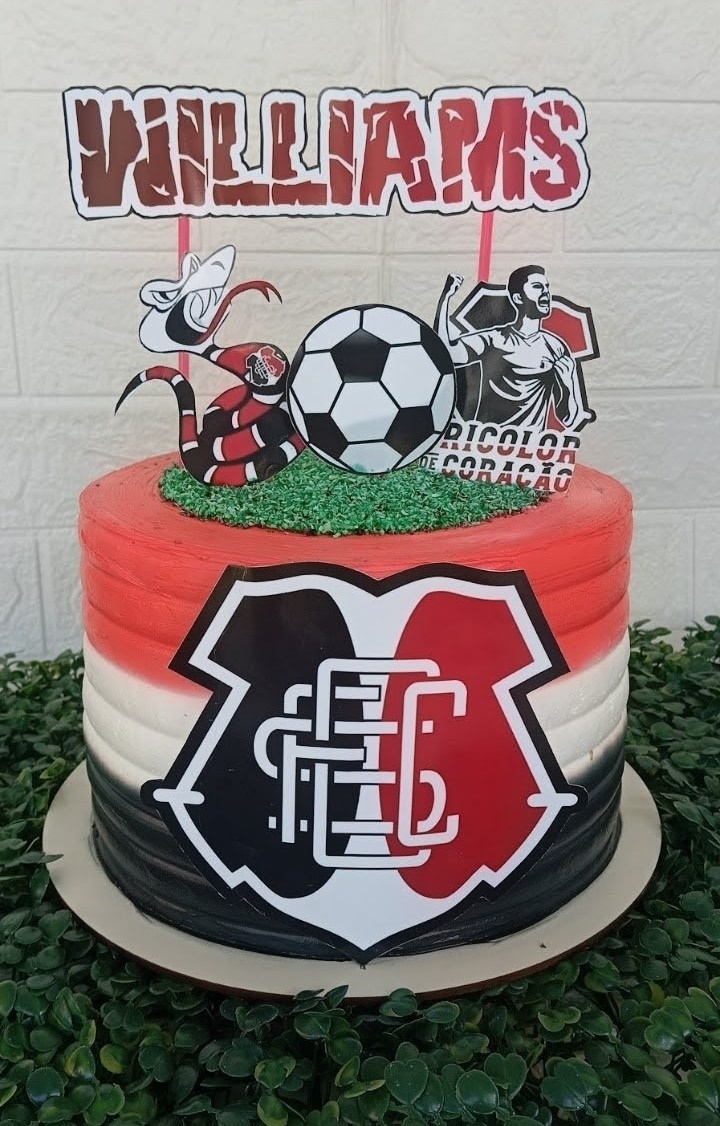 Bolo Temático Do Santa Cruz 🤩⚽🥳 - Mada festa pegue monte locação 