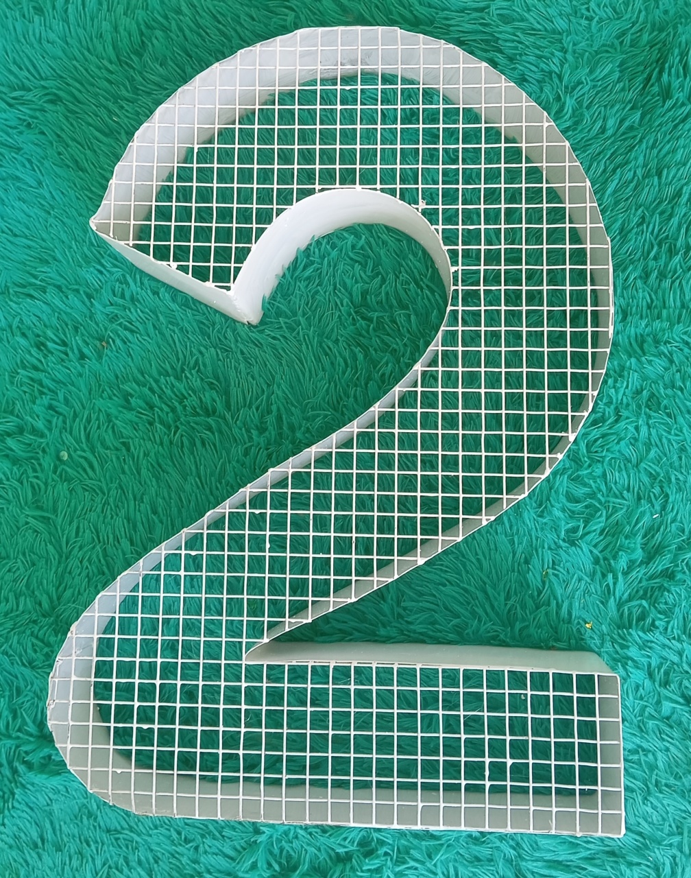 Número ( 2 )  Em Ferro 70X70  - Mada festa pegue monte locação 