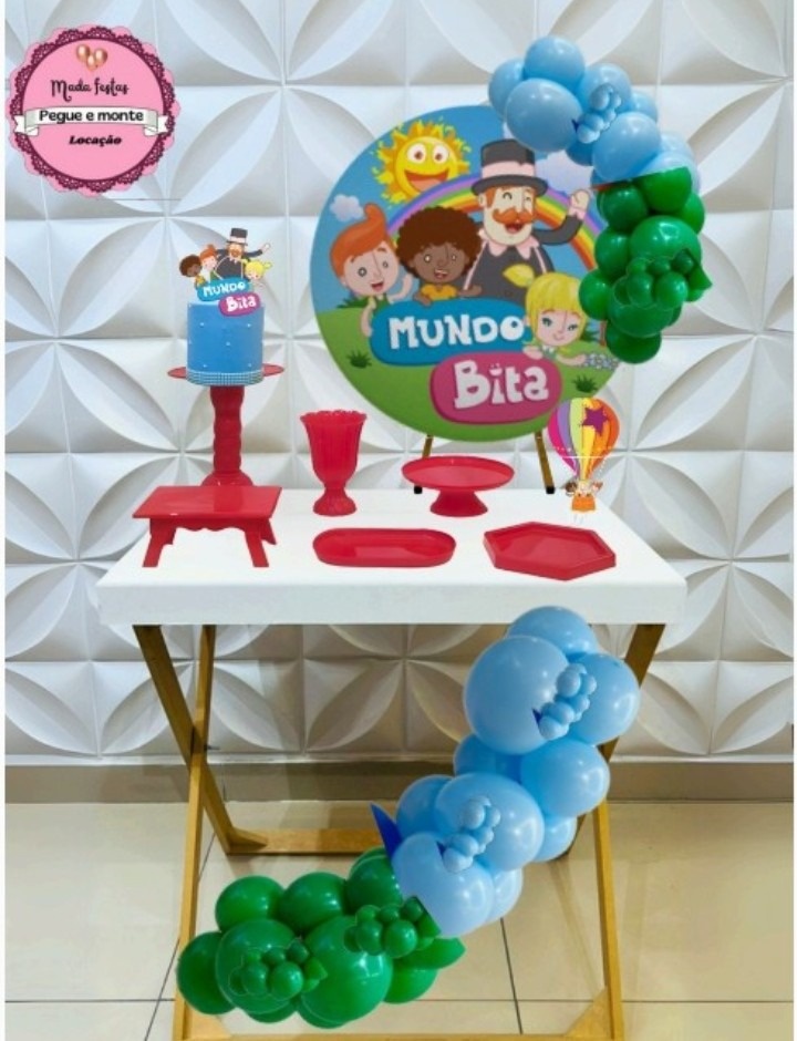 Mini Kit Mundo Bita 😸 - Mada festa pegue monte locação 