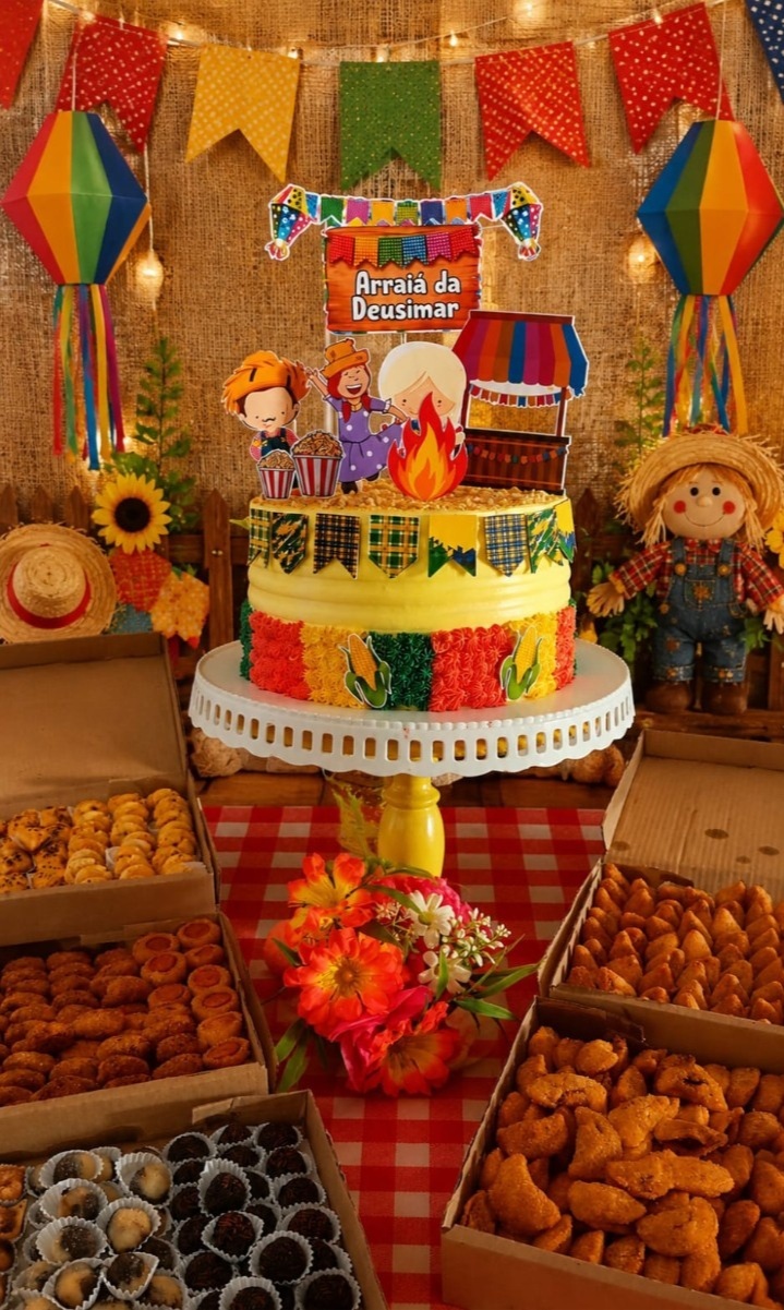 Kit Festa Junino 🌽🌽🥜🥥🎂 - Mada festa pegue monte locação 
