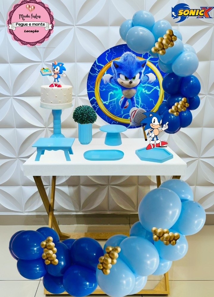 Mini Kit Sonic 🥈 - Mada festa pegue monte locação 