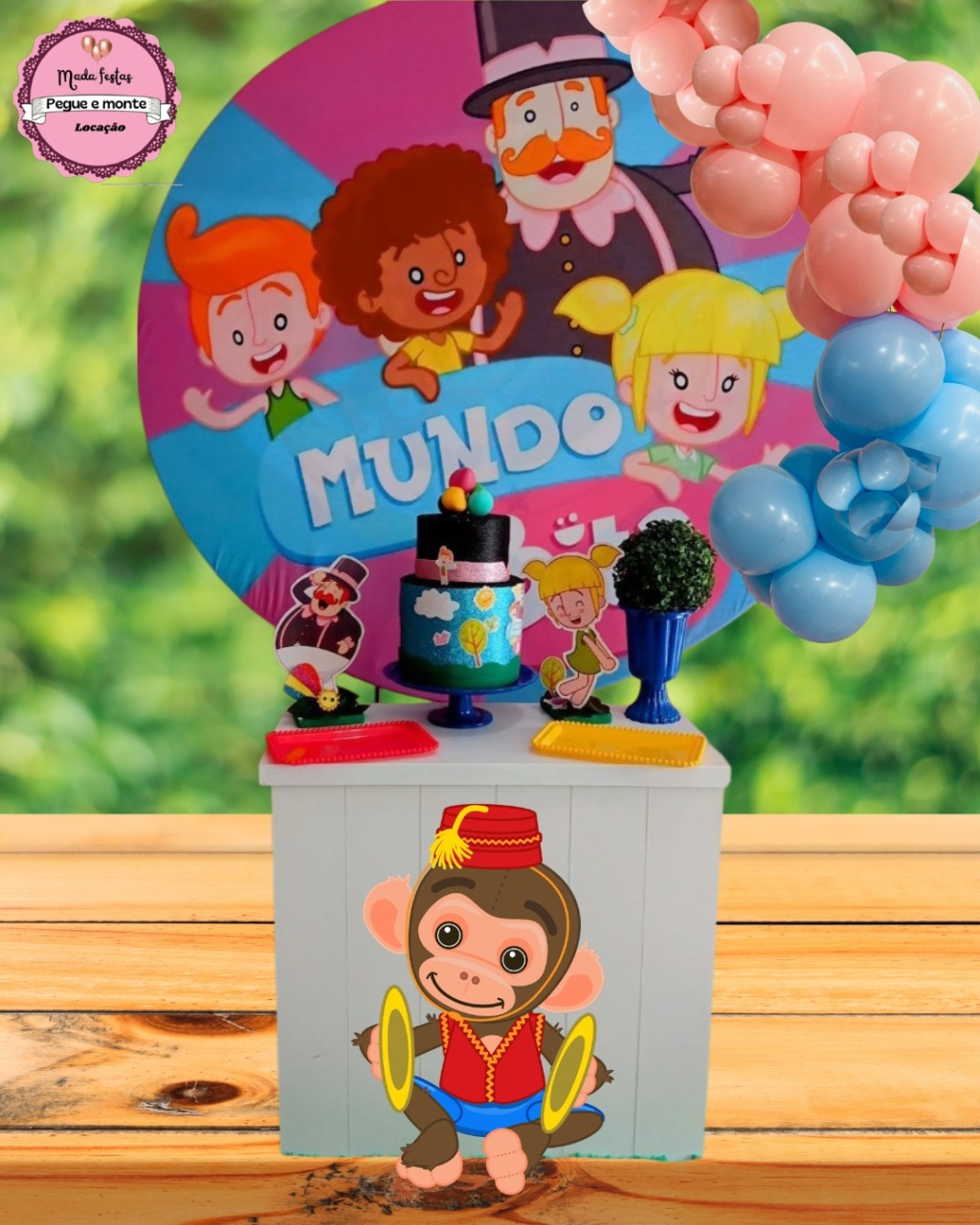 Mini Kit ( G) Mundo Bita - Mada festa pegue monte locação 