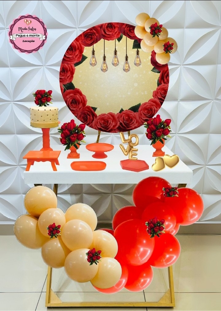 Mini Kit Vermelho Feminino 🌹 - Mada festa pegue monte locação 