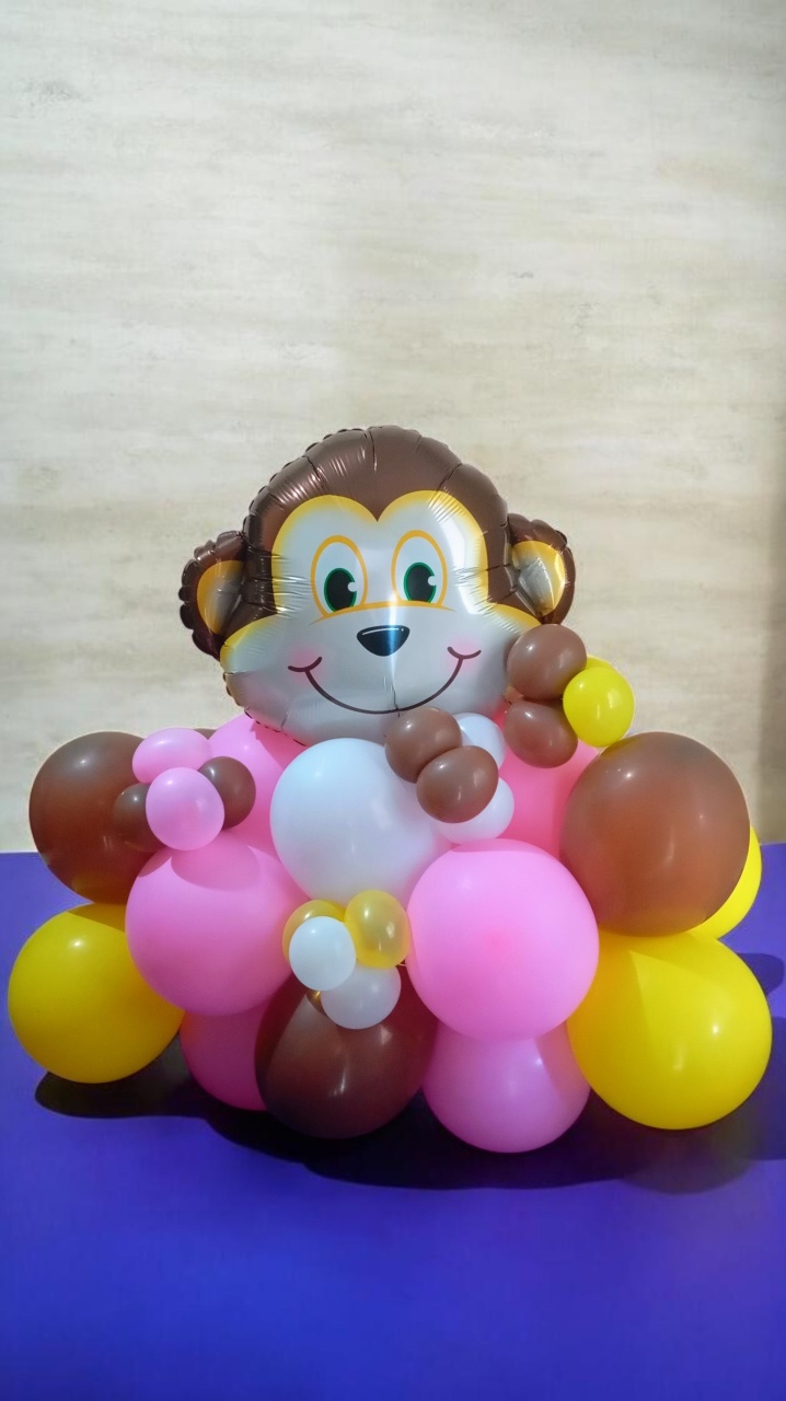 Box de Balões de Chão Safari - Mada festa pegue monte locação 