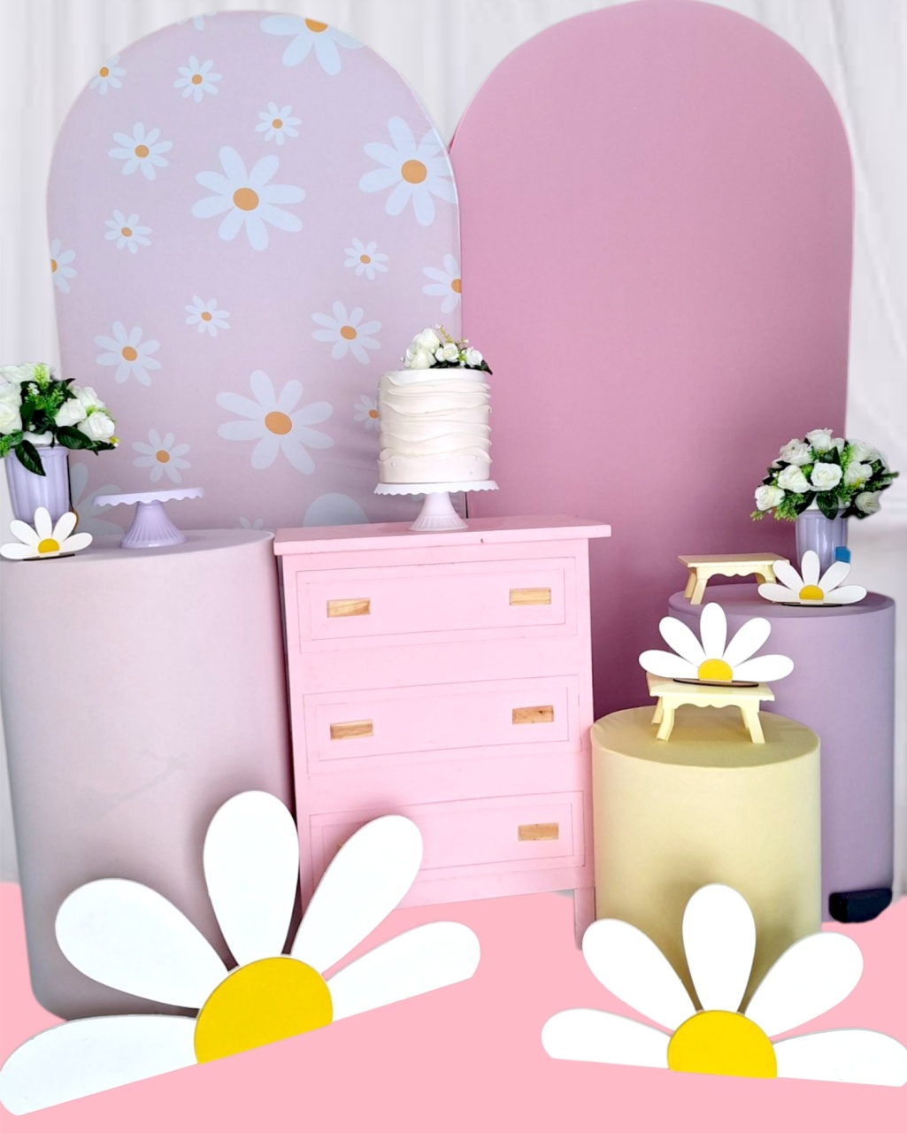 Margaridas Candy Kit Premium - Pegue e monte Festança 