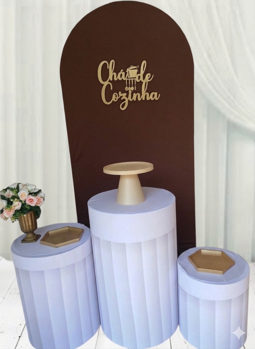 Chá de Cozinha Marrom - Pegue e monte Festança 