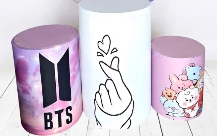 Capas Cilindros Bts - Pegue e monte Festança 