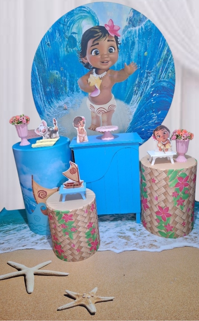 Moana Baby Profissional - Pegue e monte Festança 