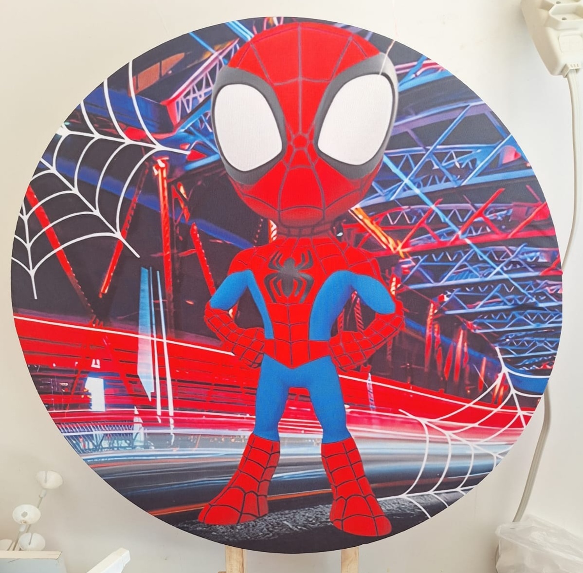 Mini Painel Homem Aranha Baby - Pegue e monte Festança 