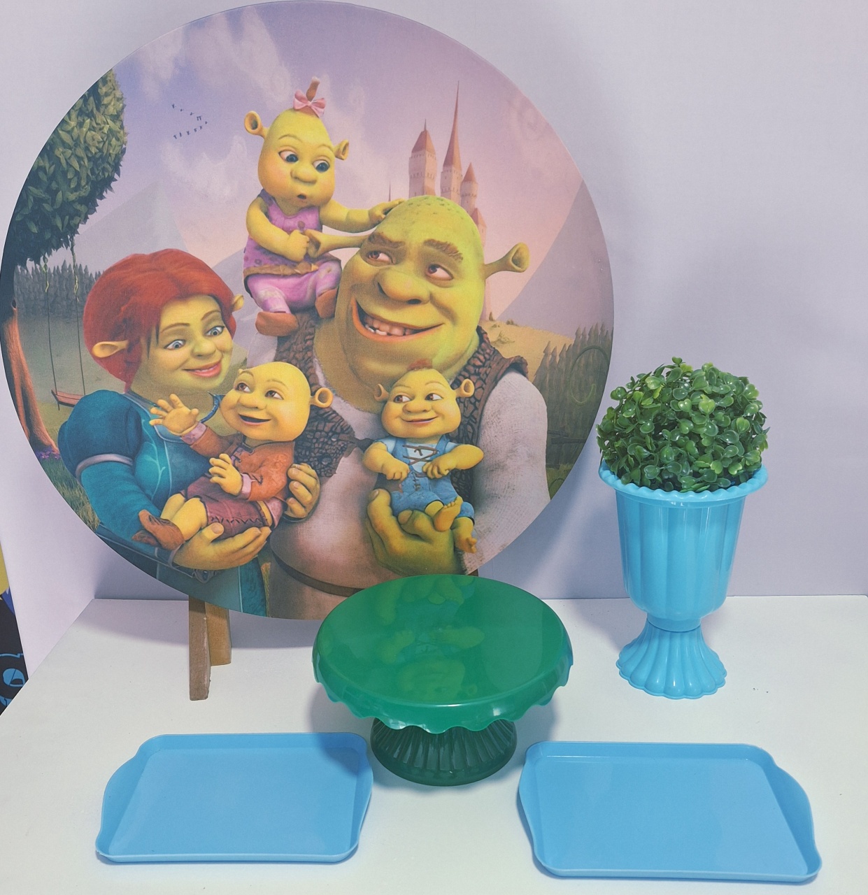 Festa Na Mesa Sherk Sem Balões  - Pegue e monte Festança 