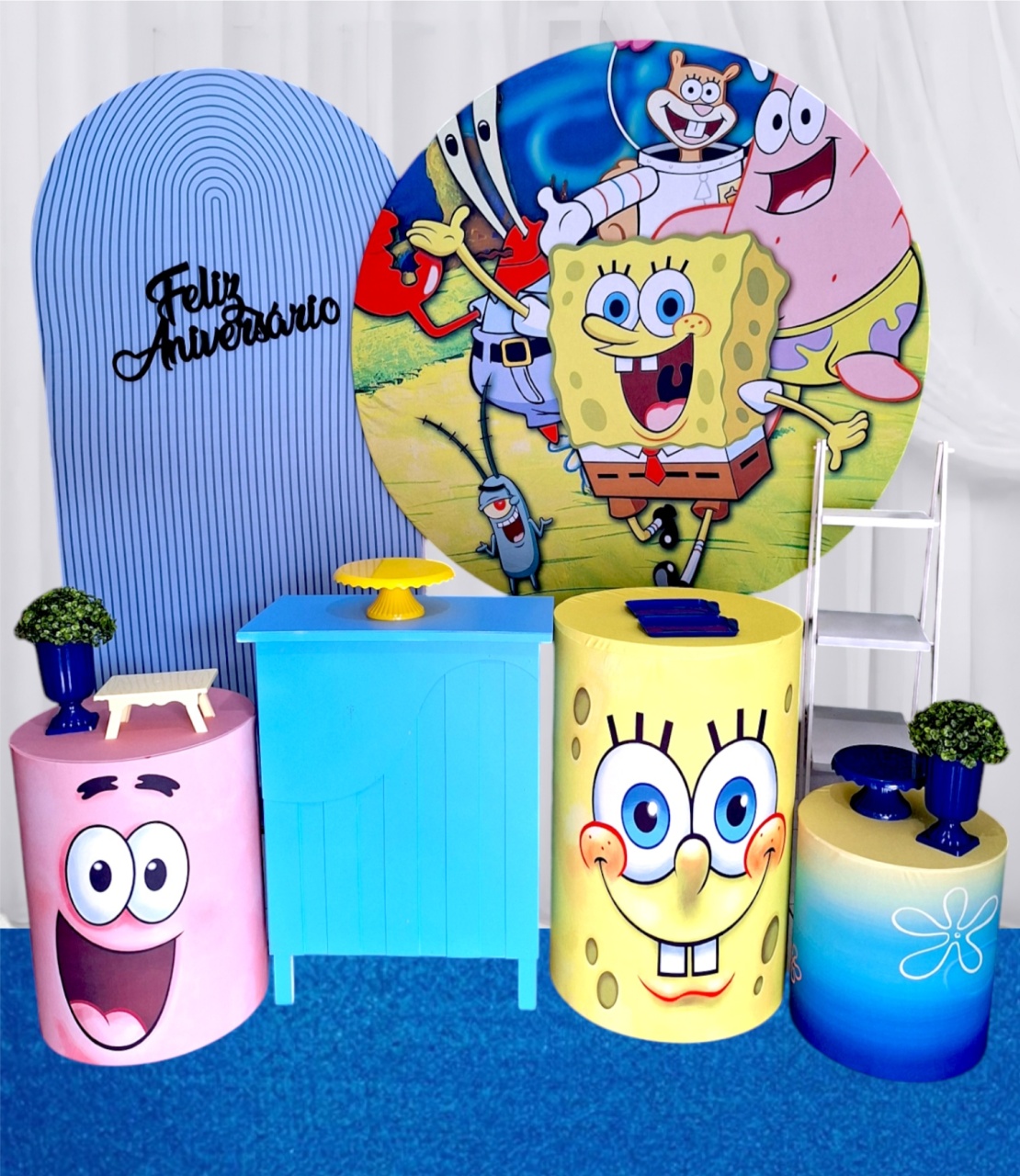 Bob Esponja Kit Premium - Pegue e monte Festança 