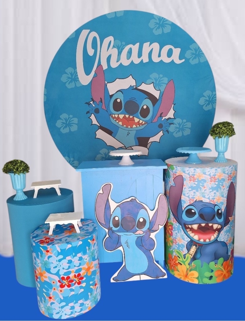 Stitch Ohana Profissional - Pegue e monte Festança 