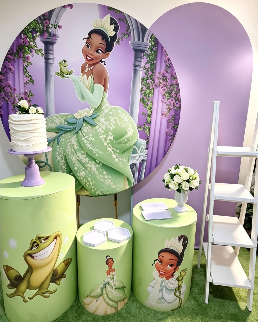 Princesa Tiana Com Romano - Pegue e monte Festança 