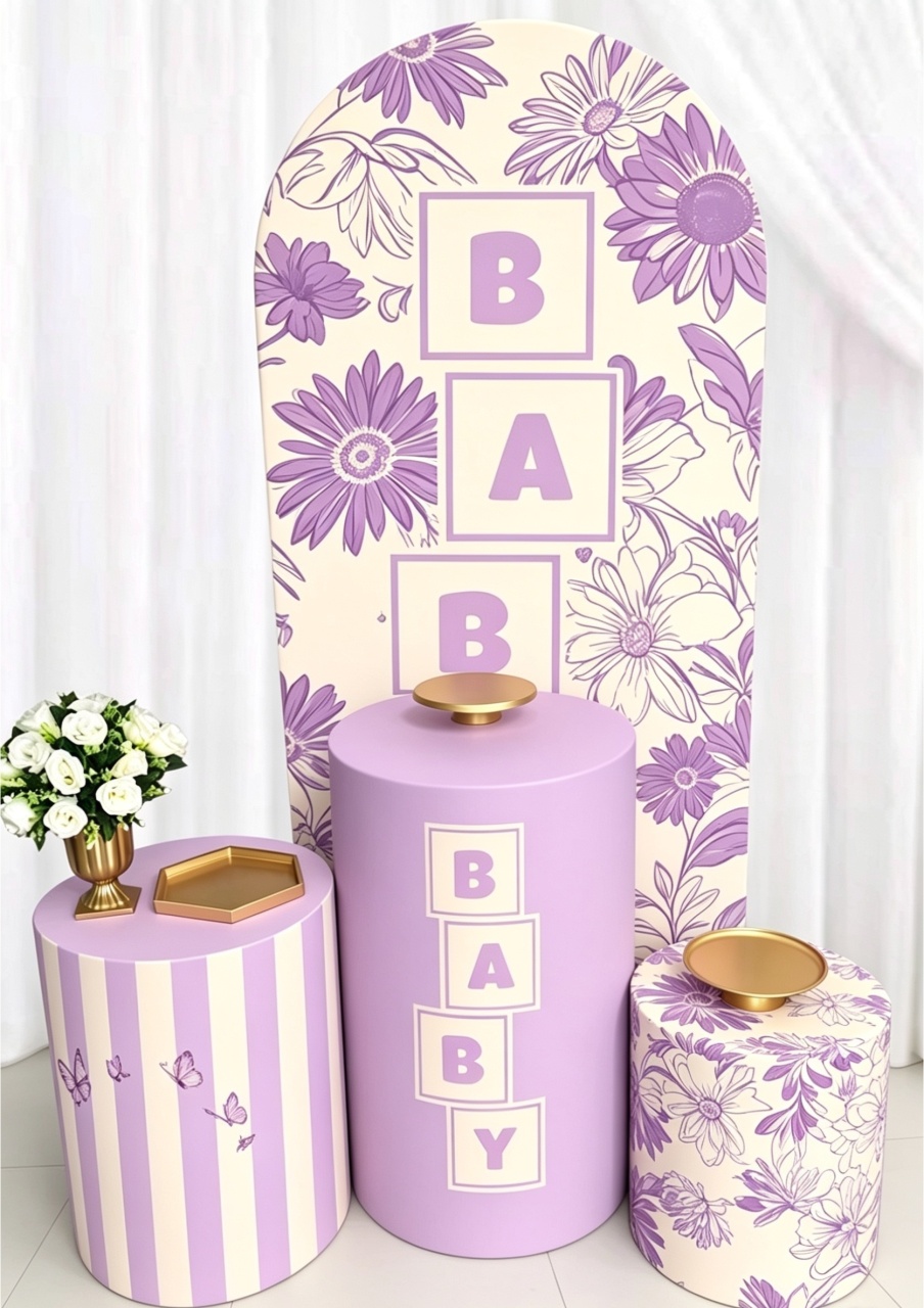 Cha de Bebe Lilás Slin - Pegue e monte Festança 