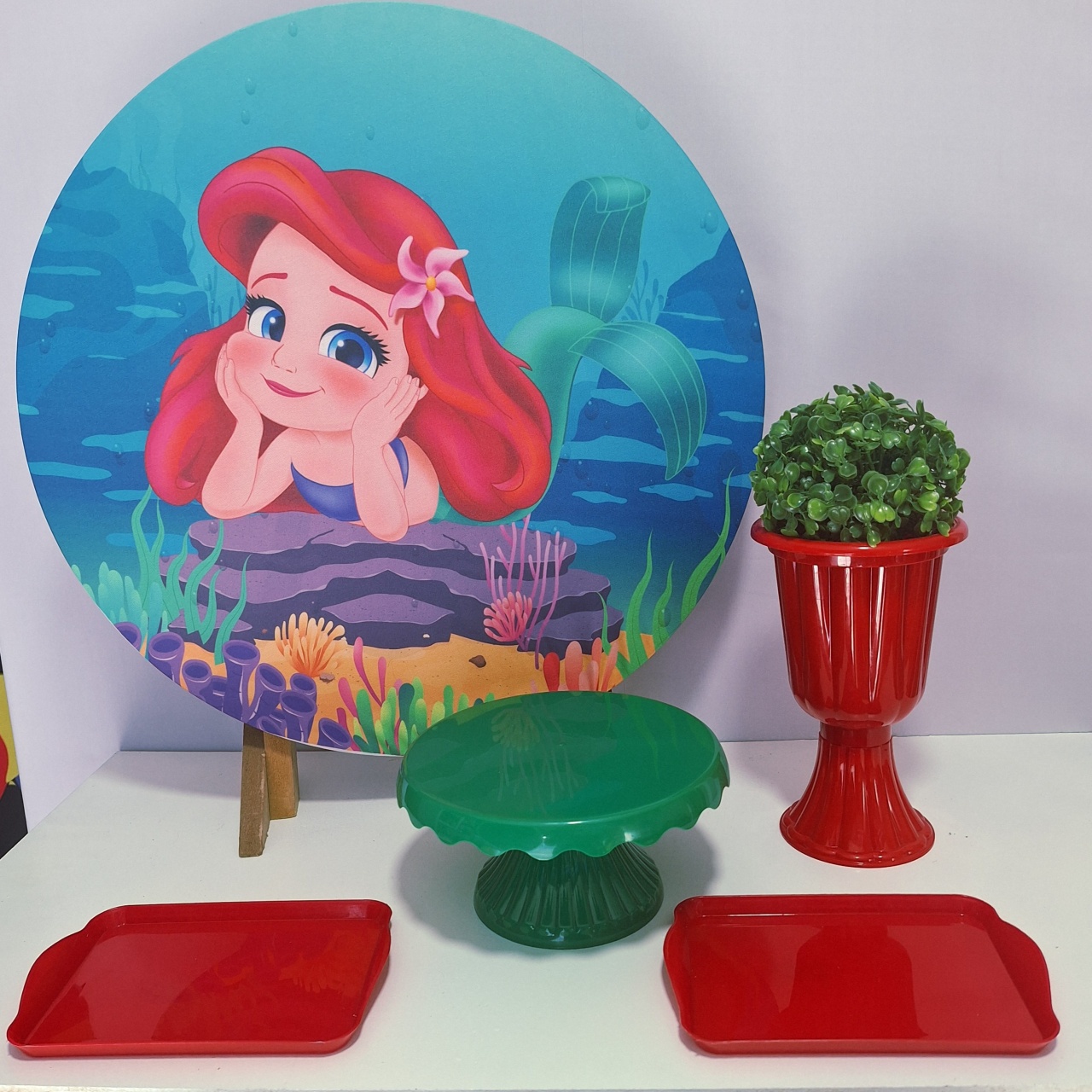 Festa Na Mesa Ariel Baby Sem Balões  - Pegue e monte Festança 