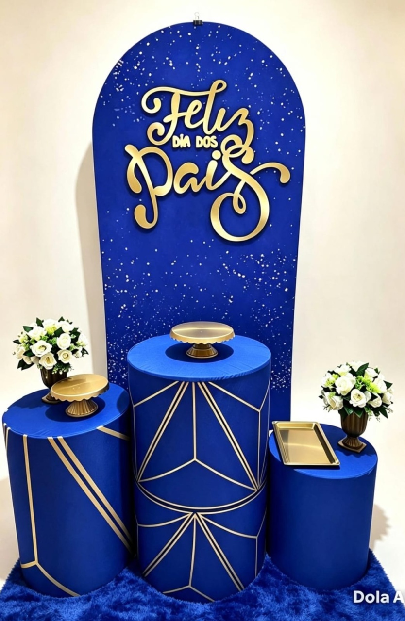 Kit Azul Royal Dia dos Pais - Pegue e monte Festança 