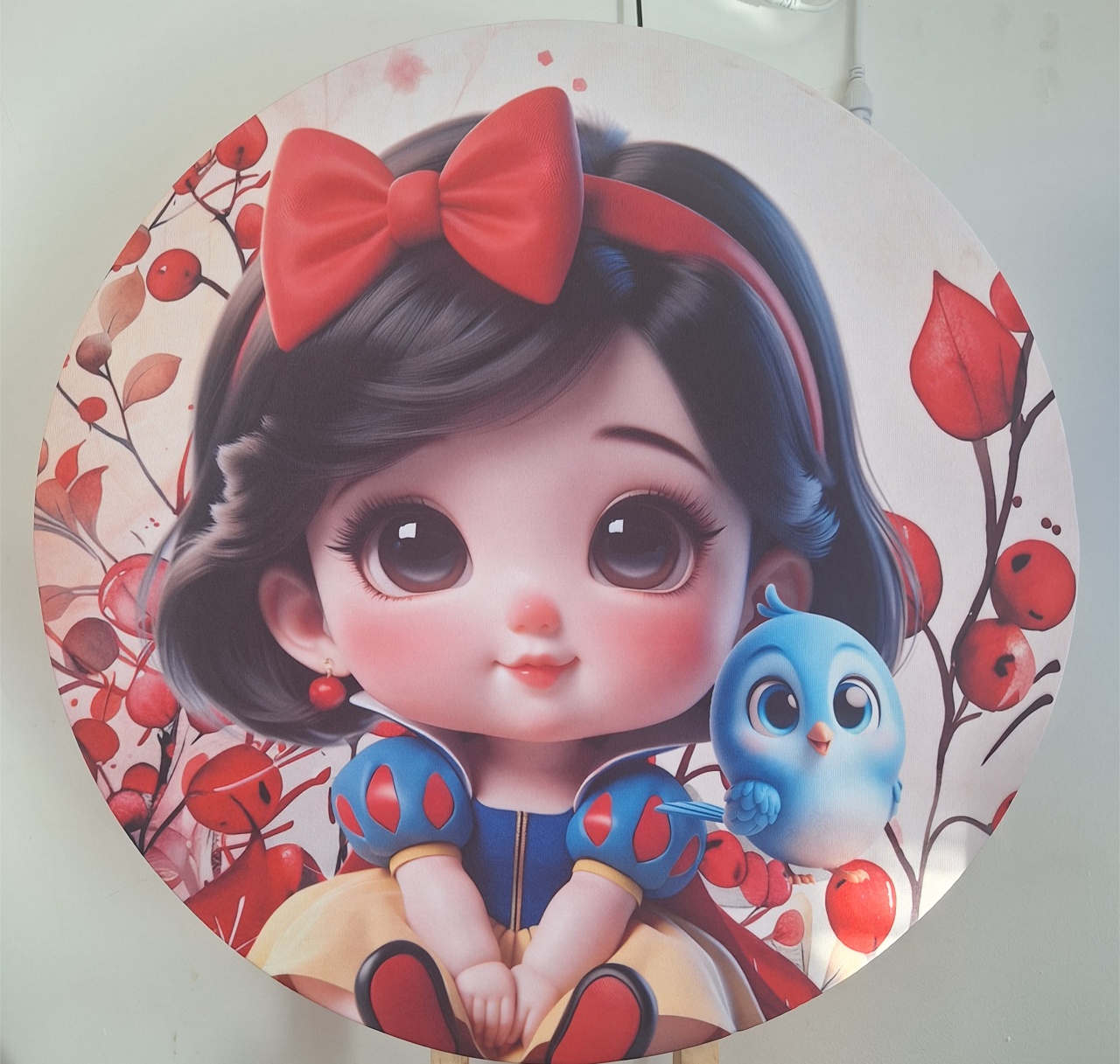Mini Painel Branca de Neve Cute  - Pegue e monte Festança 