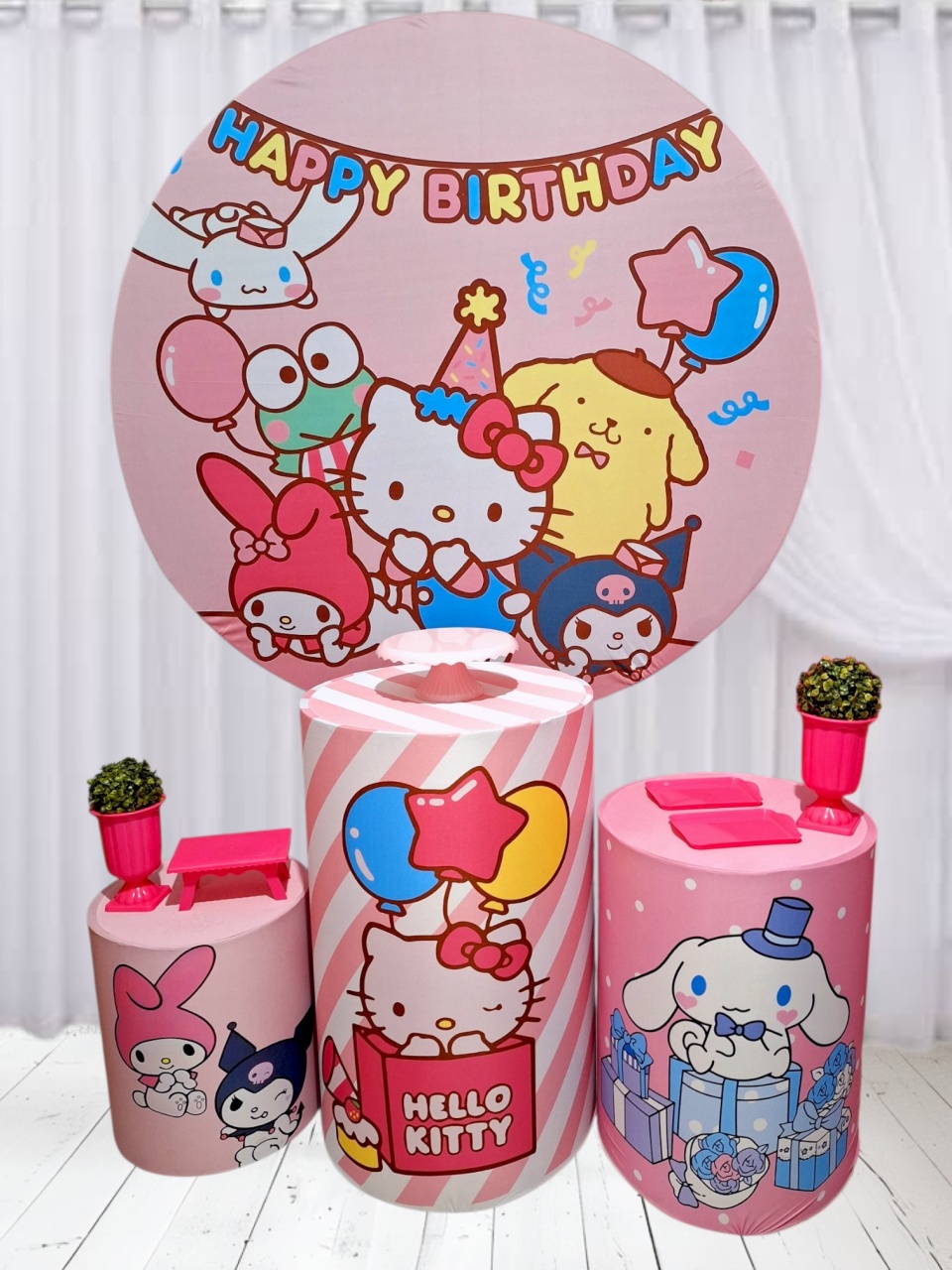 Hello Kitty Happy Birthday  - Pegue e monte Festança 