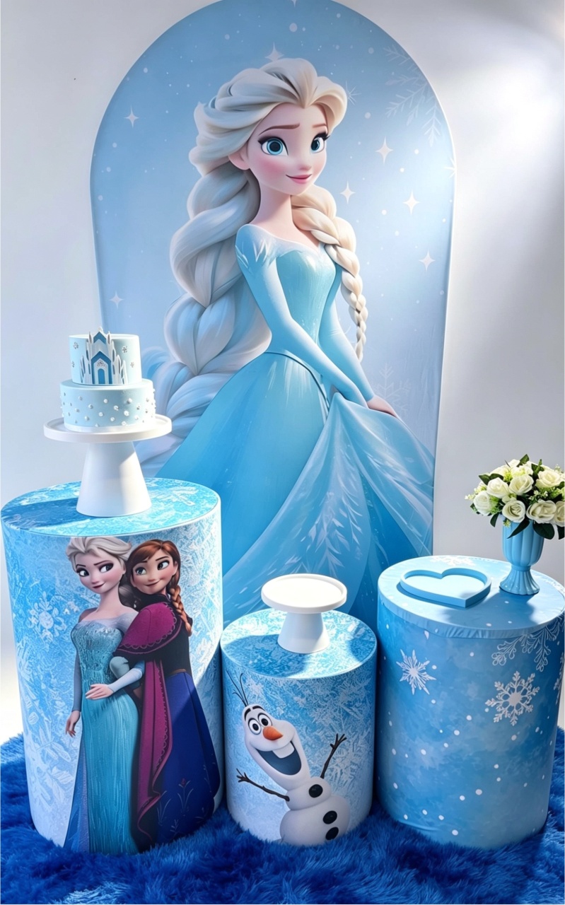 Elza Frozen+Tapete - Pegue e monte Festança 