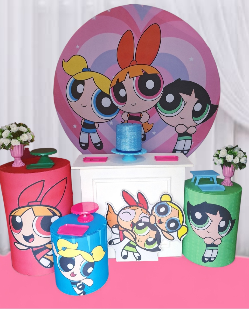 Meninas Super Poderosas Kit Profissional  - Pegue e monte Festança 
