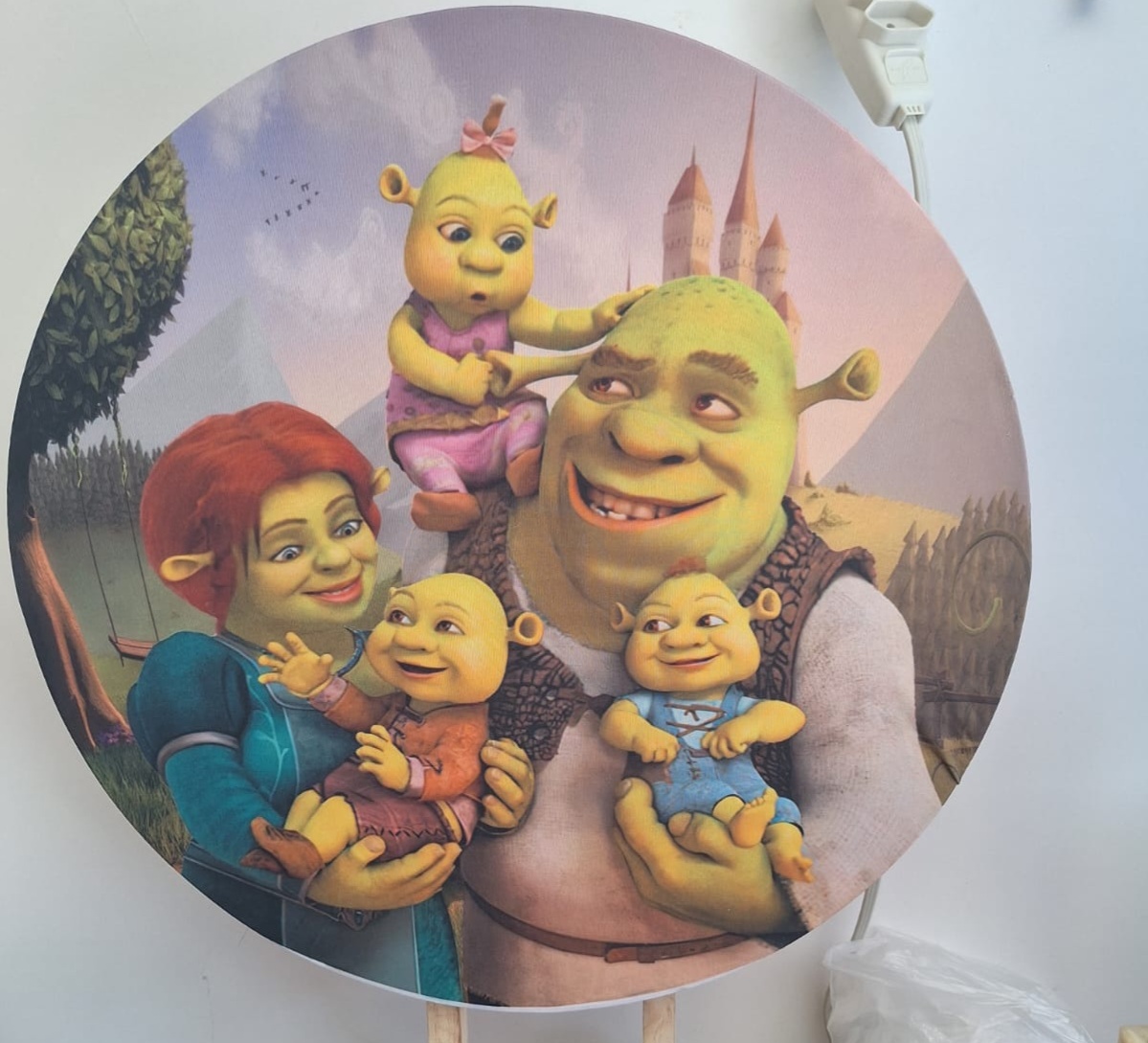 Mini Painel Shrek - Pegue e monte Festança 
