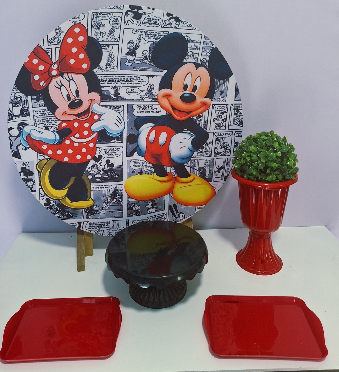 Festa Na Mesa Minnie E Mickey Sem Balões  - Pegue e monte Festança 