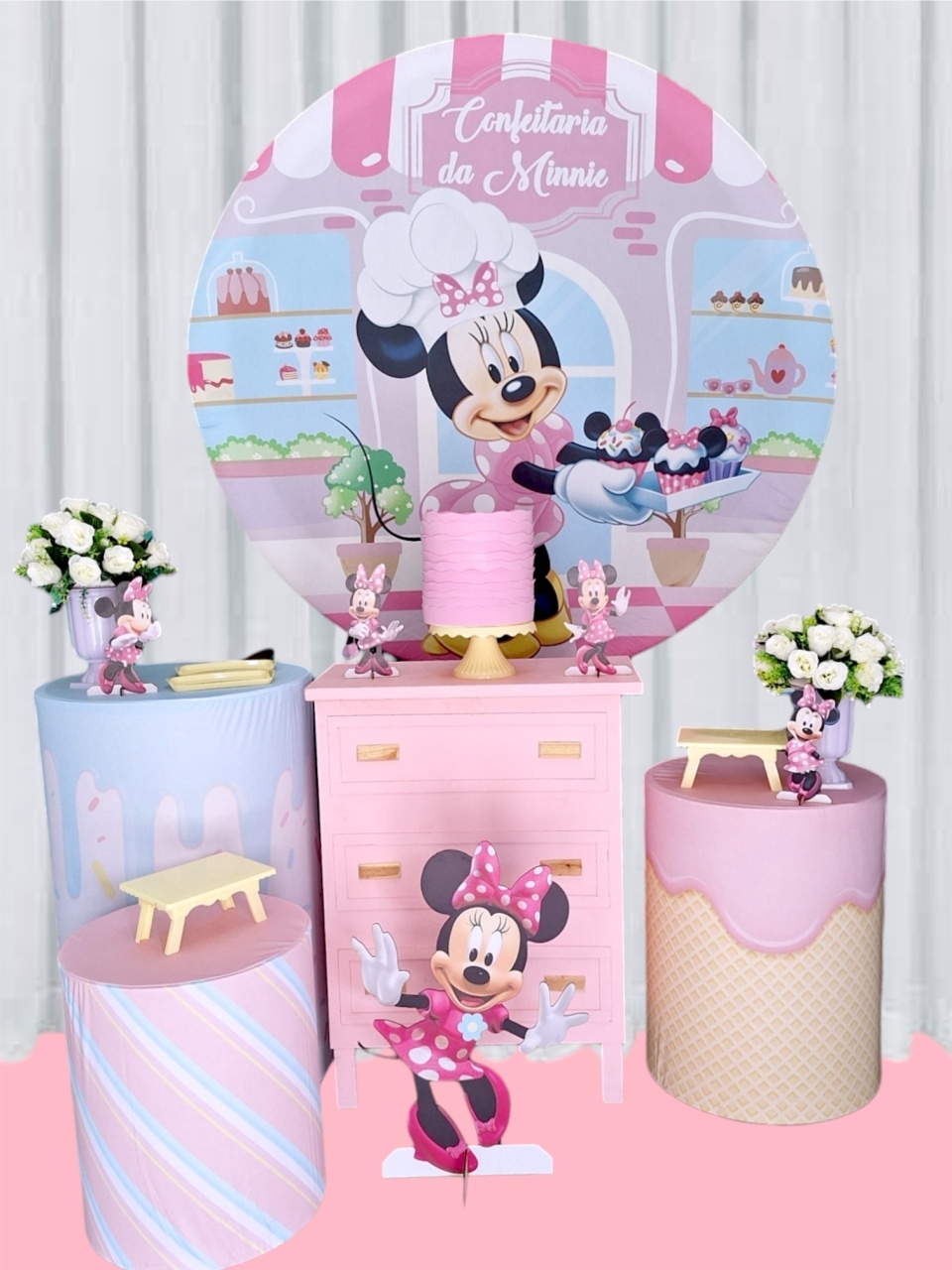 Minnie Confeitaria Kit Profissional - Pegue e monte Festança 