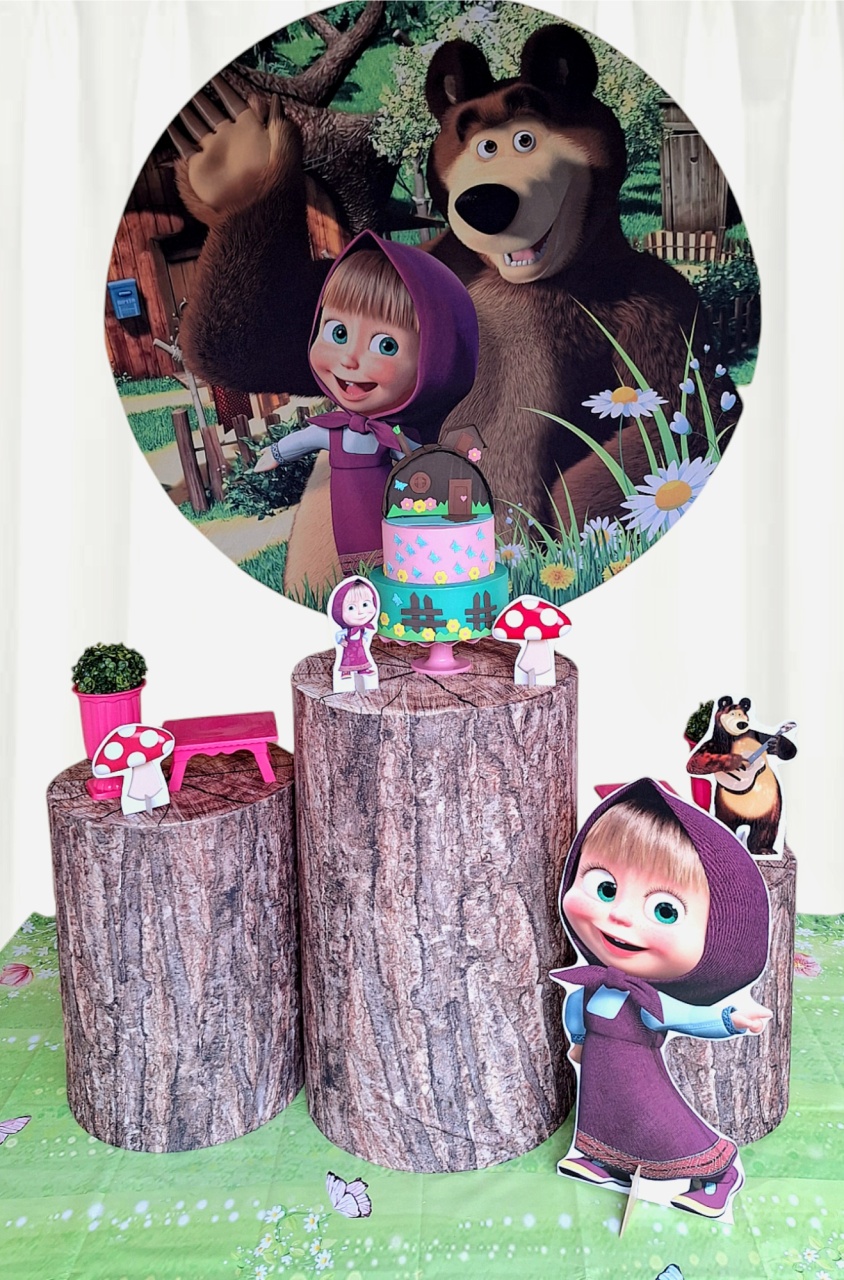 Marsha E Urso Com Display de Chão - Pegue e monte Festança 